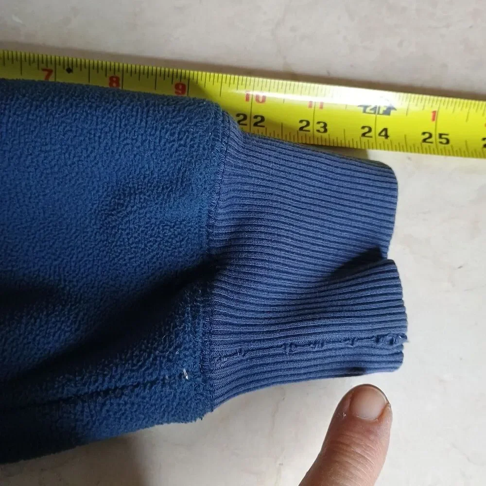 Dickies Hoodie Sweatshirt Mens Sz M Fleece Lined Full Zip Blue
